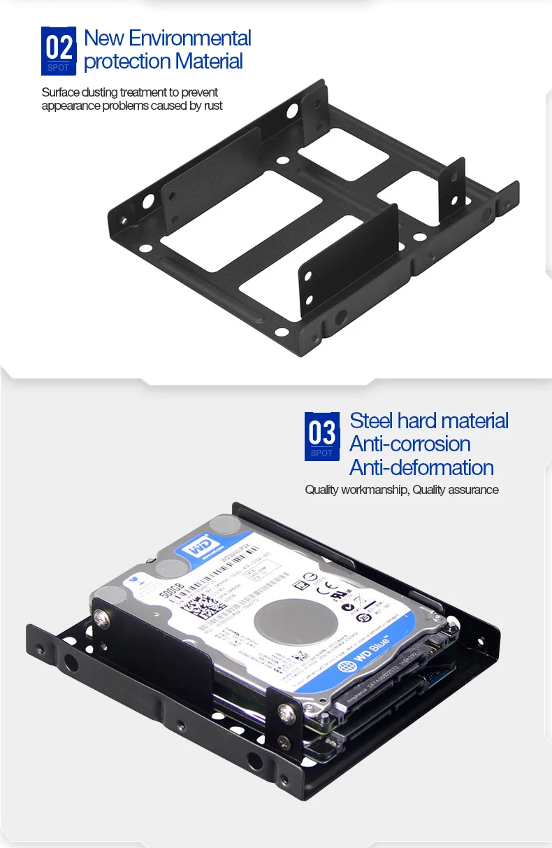 Disco Duro Portátil - Vista del soporte para portátil