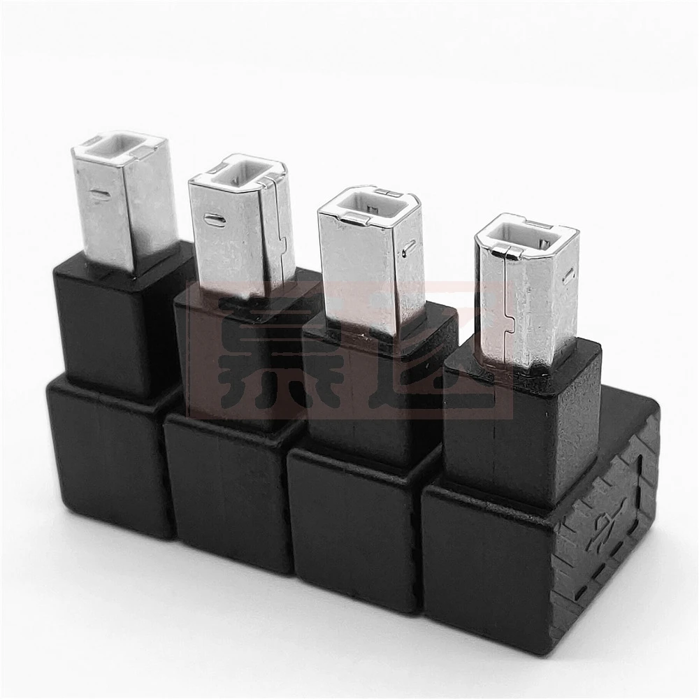 El más nuevo adaptador de extensión macho a hembra tipo USB 2,0 B de 90 grados en ángulo recto para convertidor de escáner de impresora - imagen 4