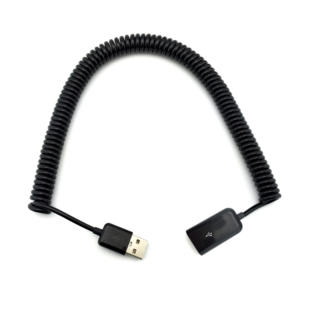 Cable de extensión del cargador de sincronización de datos USB 2,0 macho a hembra con resorte de 3M/1M/10 pies - imagen 4