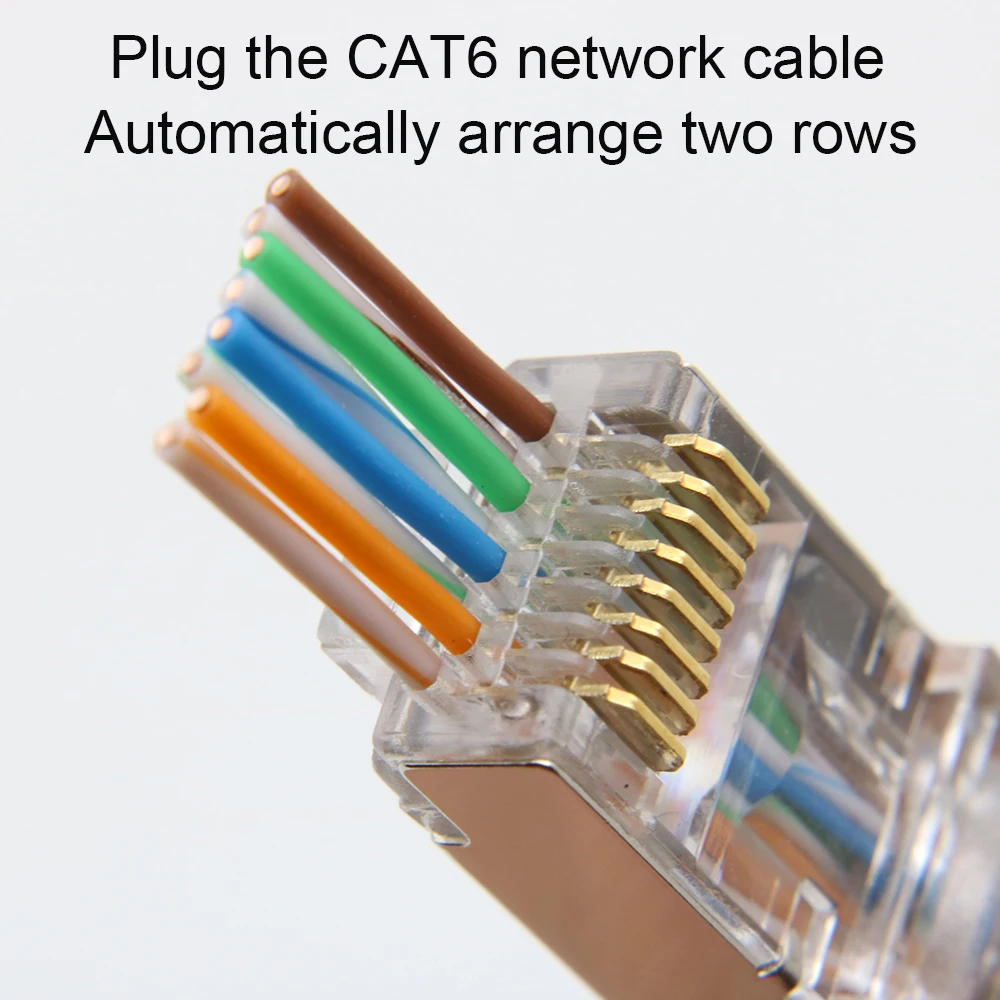 Conector Xintylink RJ45 CAT6 ethernet metálico S/FTP - imagen 2