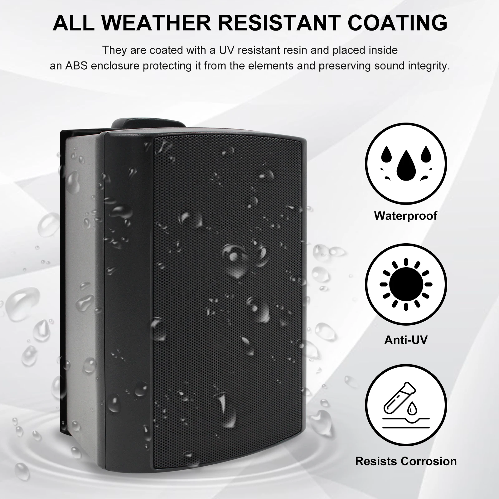 Herdio-Altavoz Bluetooth de 4 pulgadas, Subwoofer estéreo inalámbrico de 200W, música de rango completo, Audio de graves, para cine en casa, 2 pares - imagen 4