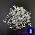 100pcs White-Purple