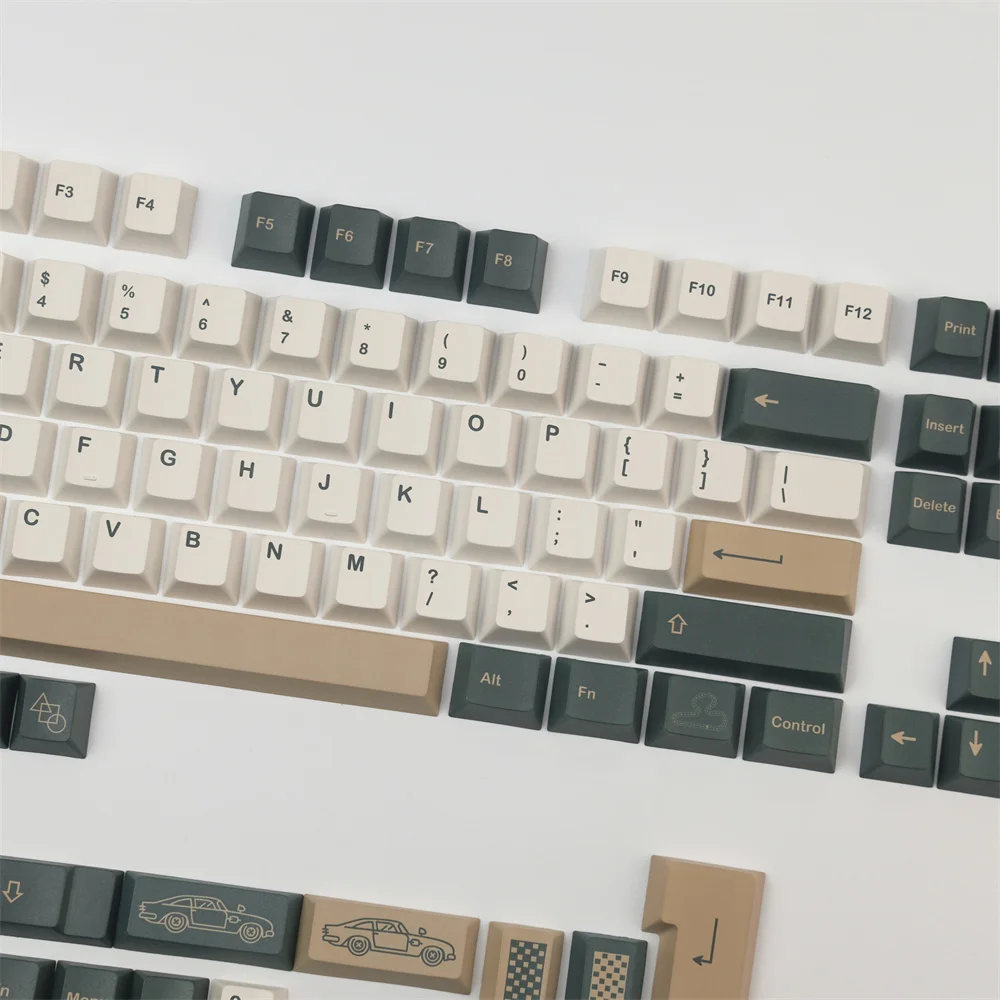 GMK-Tapa de llave de carreras británicas, perfil de cereza, PBT, teclas completas, diseño ANSI, ISO Enter para GH60, GK61X, GK64X, GK68, 84, 87, 96, 980, 104, 108 - imagen 3