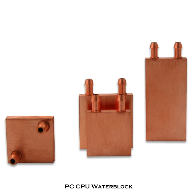 Radiador de bloque de agua de cobre, 40x40, 40x80, disipador térmico GPU para ordenador, placa de refrigeración por agua - imagen 4