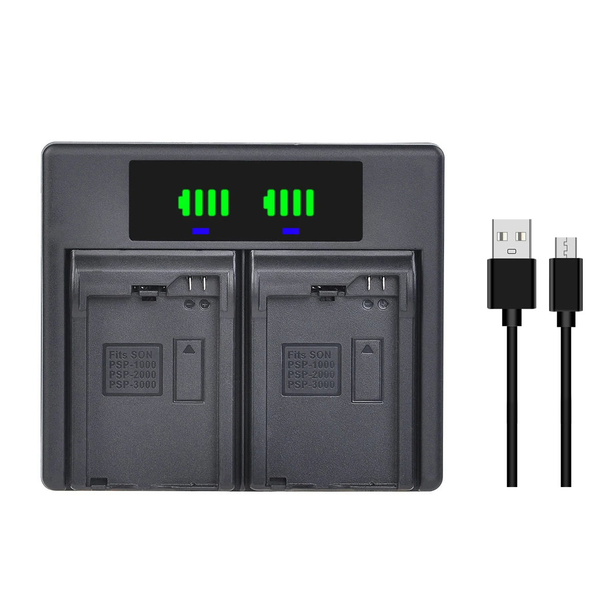 Batmax-batería PSP1000 de 3600mAh, cargador Dual rápido LED para Sony PSP-110, PSP-1001, PlayStation, consola portátil PSP1000 - imagen 4