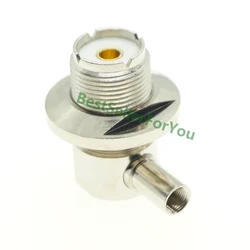 Conector UHF SO239 hembra 90° LMR195 RG58 RG400 RG142 coaxial