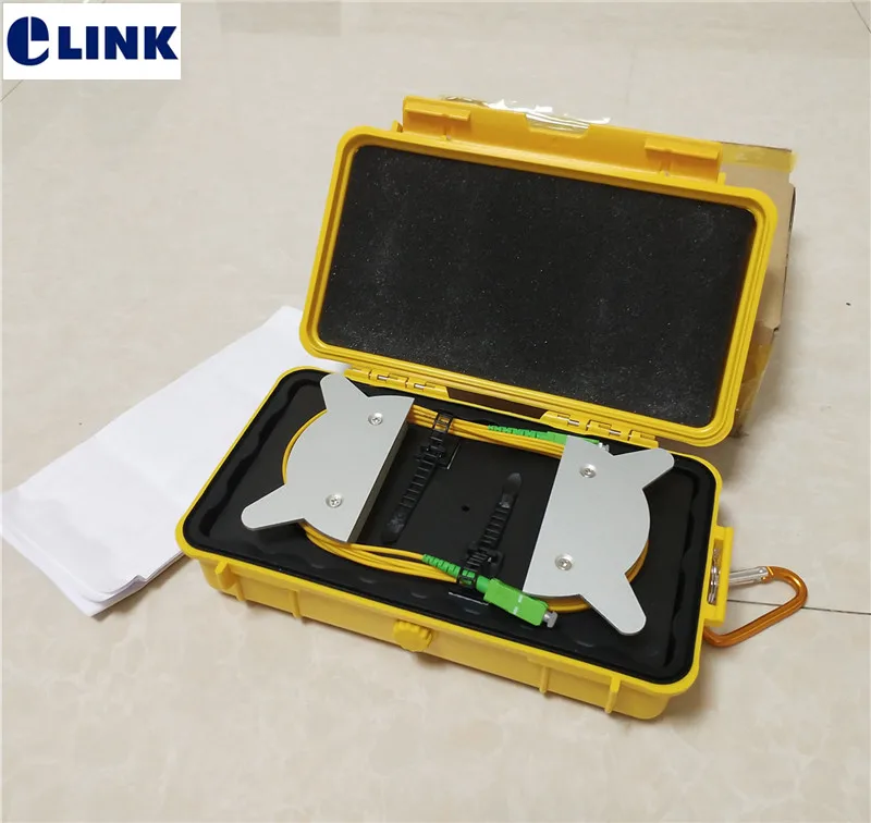 Caja de cable de lanzamiento OTDR SM 9/125um G652D LC ST APC UPC fibra óptica OTDR eliminador de zona muerta anillo de fibra cable de lanzamiento otdr 1000M - imagen 2