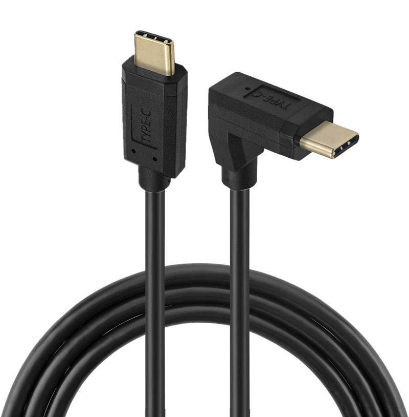 Adaptador de conector macho tipo C USB-C tipo C macho a tipo C macho, Cable 4K de 0,3 m, 1m, Gen2, 10Gbps, 90 grados, izquierdo, derecho, en ángulo arriba y abajo - imagen 4