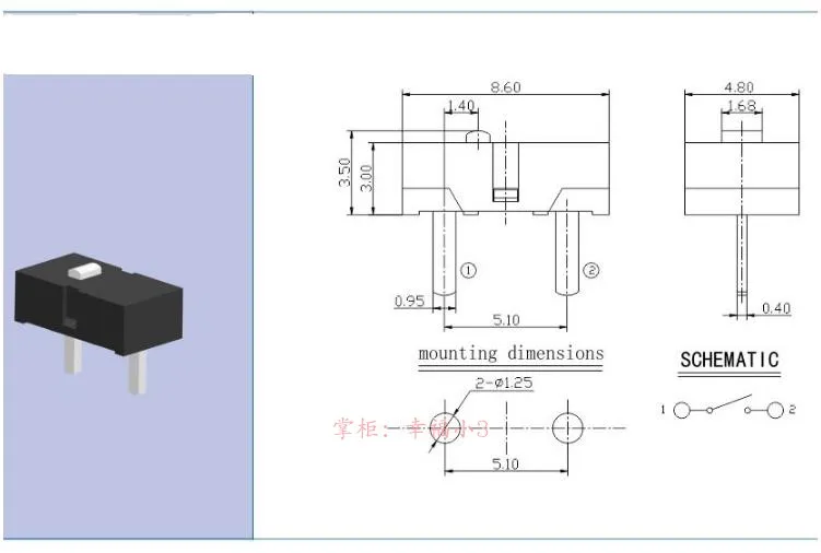 Nueva llegada 1 pieza TTC 2 pines puntos azules ratón Micro interruptor para Razer Imperator Naga Hex RIVAL 500 RIVAL 600 DPI botón Rapoo 3300 - imagen 3