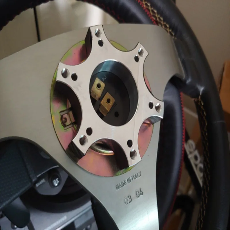 Espaciadores de rueda de aleación de aluminio, anillo adaptador de placa para Thrustmaster T300RS, actualización de volante, 70mm - imagen 2