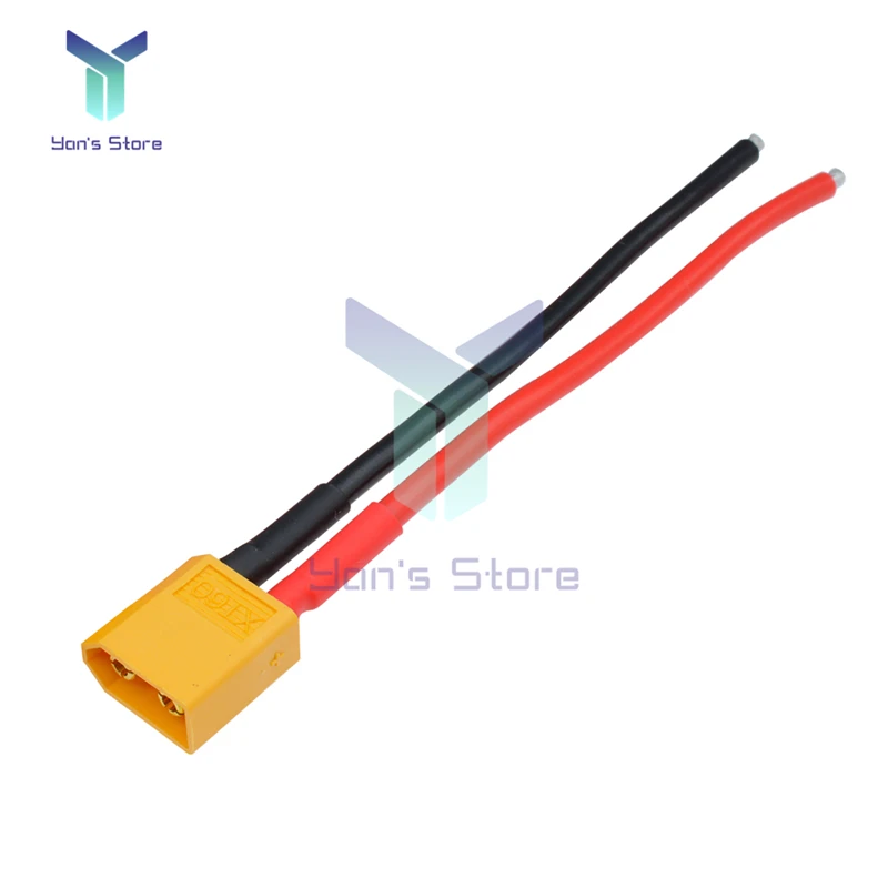 Conectores tipo bala macho hembra XT60, bloque de terminales enchufable con cable de silicona de 14 AWG para batería Lipo RC, conector Banana - imagen 5