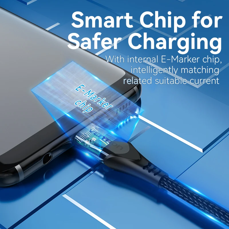 Vention-Cable USB tipo C a USB 3,1 para MacBook Pro, iPad Pro, Samsung S20, 4K, 5A, 100W - imagen 5