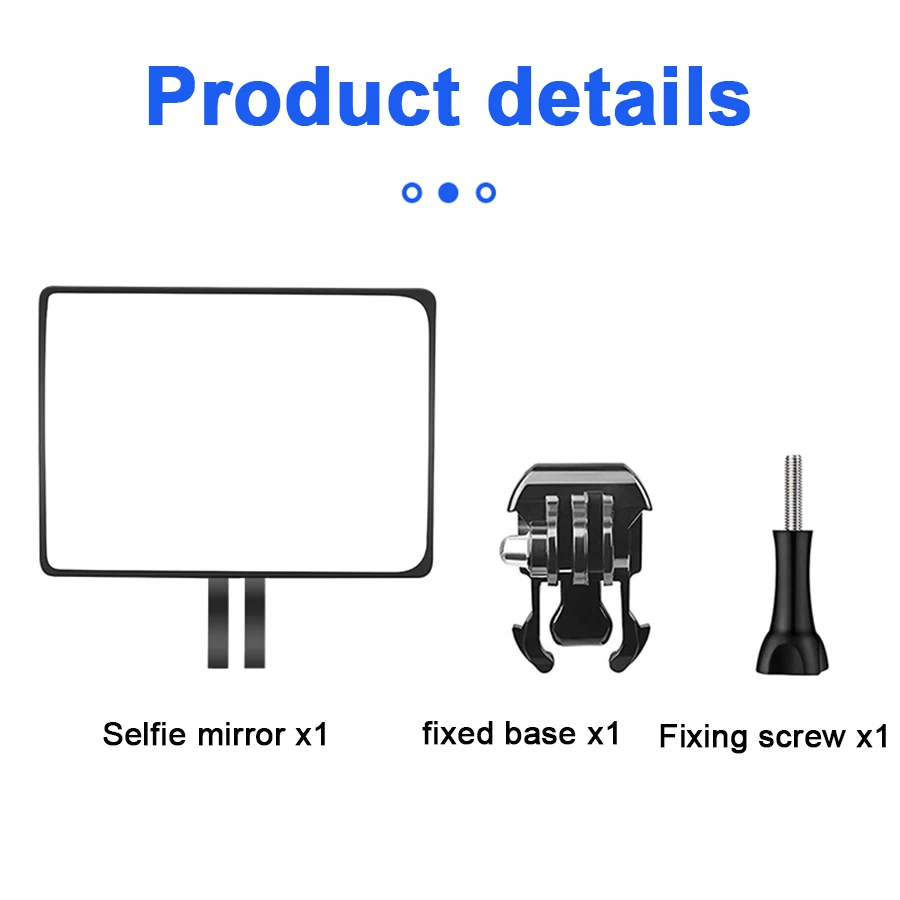 Accesorios de refractor de espejo para gopro hero 12, hero 11, hero 10, hero 9, hero8, hero 7/6/5, gopro9, negro - imagen 2