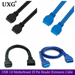 Cable Adaptador USB 3.0 20 Pines Macho-Hembra Doble Conector