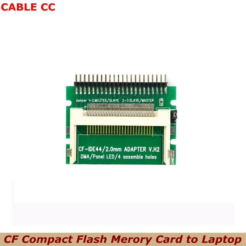 Tarjeta Merory CF Compact Flash de alta calidad para ordenador portátil, 2,5 ", 44 Pines, disco duro IDE macho, adaptador HDD SSD