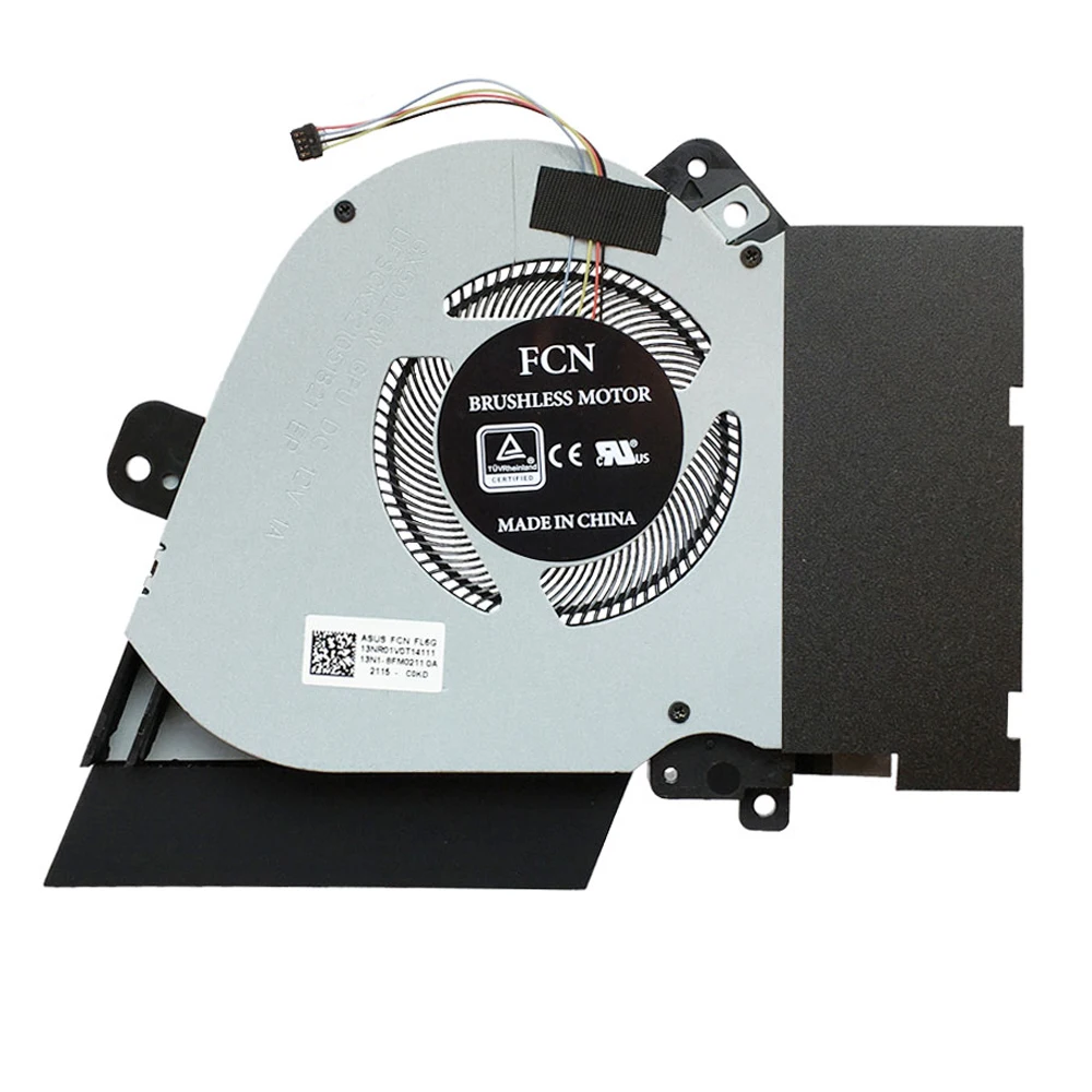 Ventiladores de refrigeración de ordenador para ASUS ROG Zephyrus S GX502 LWS GX502GW GU502 GW 13NR01V0T14111 GPU CPU Cooler radiador ventilador DC 12V 1A - imagen 3