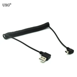 Cable Mini USB Retráctil 1m – Connector 90 Grados Carga y Datos