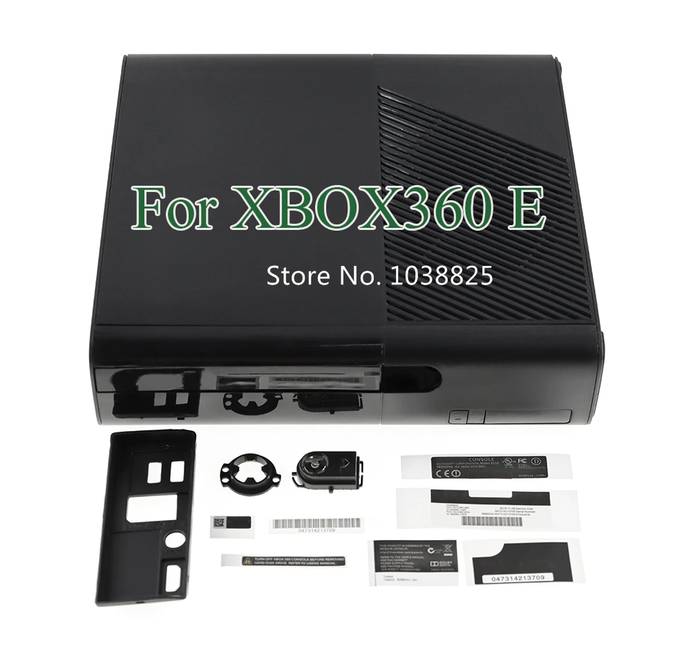 Juego completo de carcasa negra para xbox 360, funda protectora de repuesto para consola delgada xbox360E, 360 - imagen 5