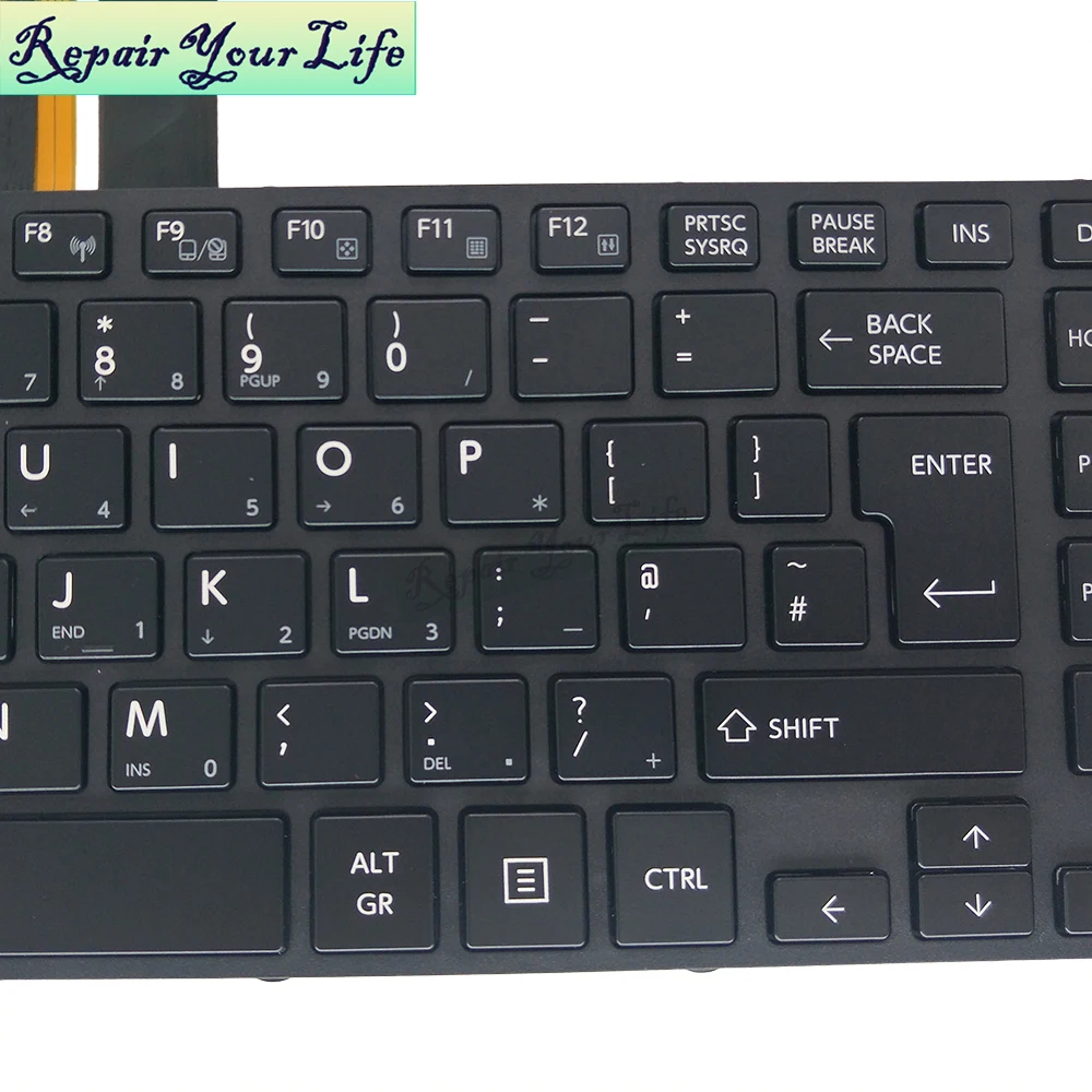 Teclado retroiluminado para Toshiba Satellite Pro, A40-C, A40-C1443 GB, diseño en inglés, Marco, G83C000GU5EN, Reino Unido - imagen 5