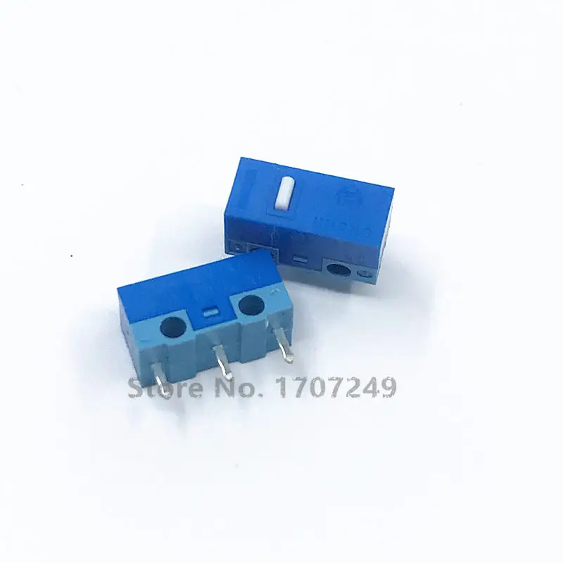 HUANO micro interruptor original, carcasa azul, punto blanco, polvo, punto azul, punto amarillo, punto verde, botón blanco, 2 uds./lote - imagen 2