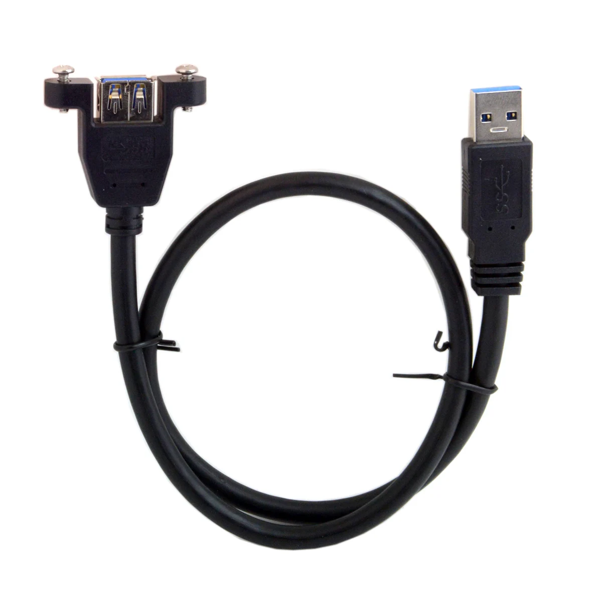 Cable USB 3.0 Macho-Hembra con Tornillos Montaje Panel - imagen 5