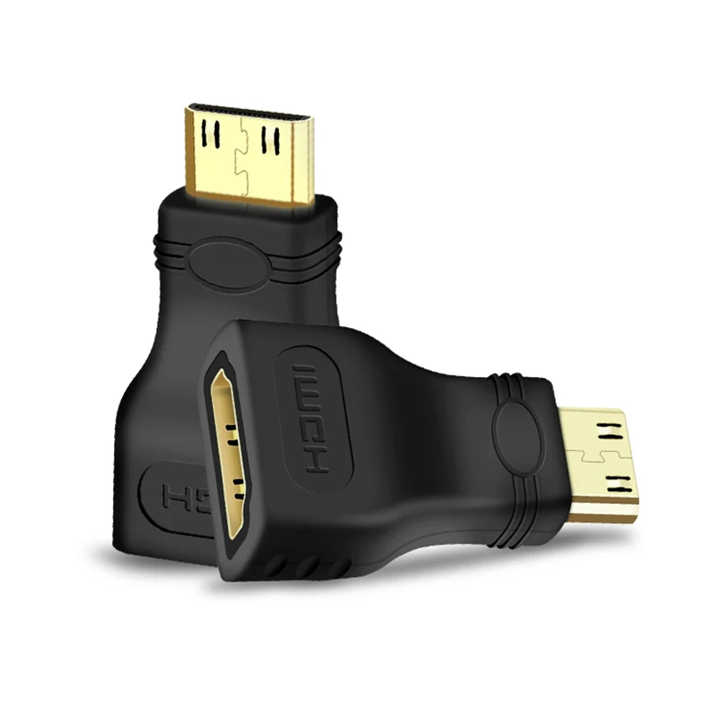 Mini adaptador Hdmi a Hdmi, convertidor macho a hembra chapado en oro para HDTV 1080p HD TV videocámara Mini adaptador Hdmi - imagen 4