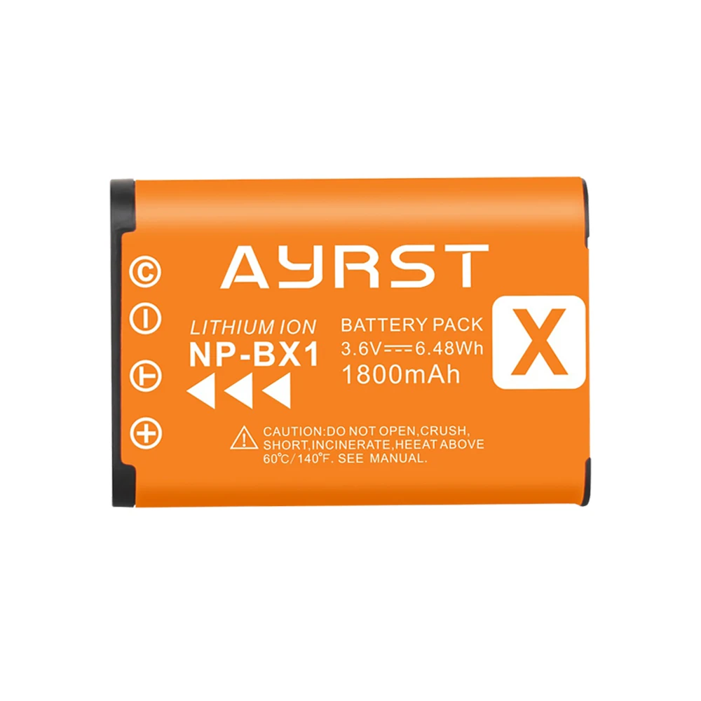 Batería de NP-BX1 NPBX1 de 1800mAh para cámara SONY Vlog, ZV-1, RX100VII, RX100IV, RX100III, RX1RII, HDR-AS200, AS300, FDR-X3000 - imagen 2