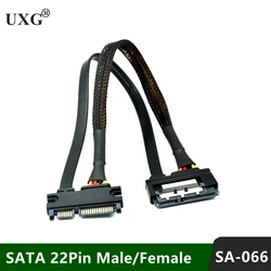 Cable SATA 3 Extensión 22 Pines – Datos y Potencia 6Gb/s para PC