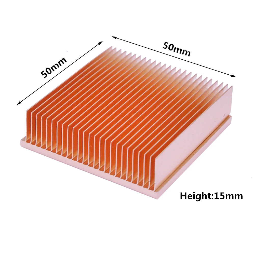 Disipador de calor de cobre puro para impresora 3D, disipador de calor de bricolaje, radiador, Enfriador de refrigeración para Raspberry pi, CHIP electrónico IC MOS - imagen 4