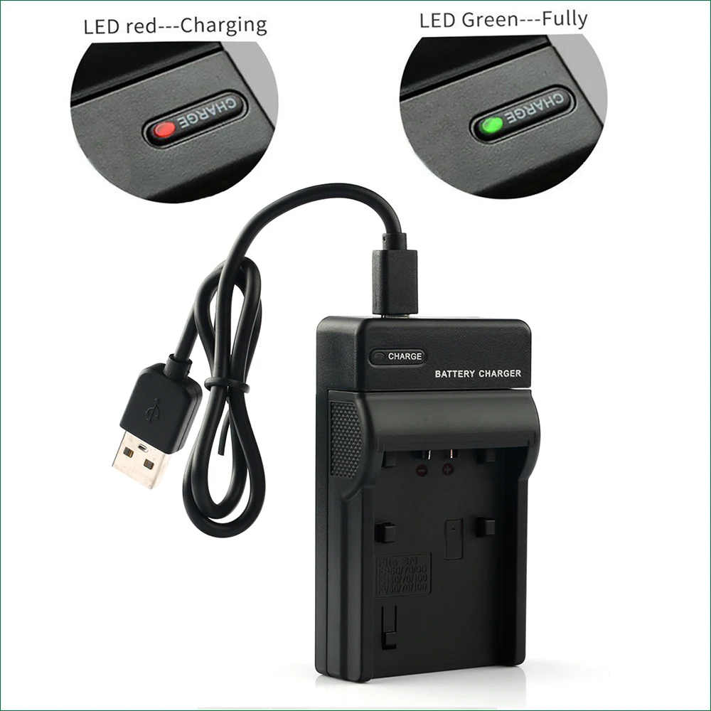 Batería y cargador USB para Panasonic NV-GS330, GS400, GS408, GS500, GS508, VW-VBD210, GS120, GS150, GS180, GS320, GS400, GS500, 2 uds. - imagen 5