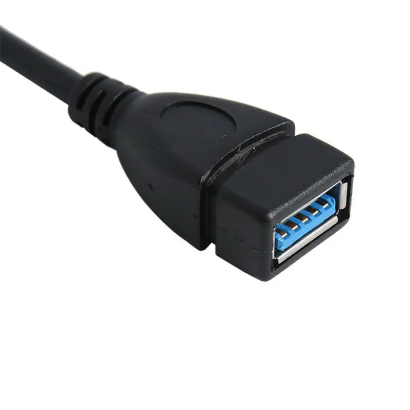 Cable adaptador USB 3,0 A macho a hembra de 90 grados, extensor de extensión de ángulo, transmisión rápida izquierda/derecha/arriba/abajo - imagen 4