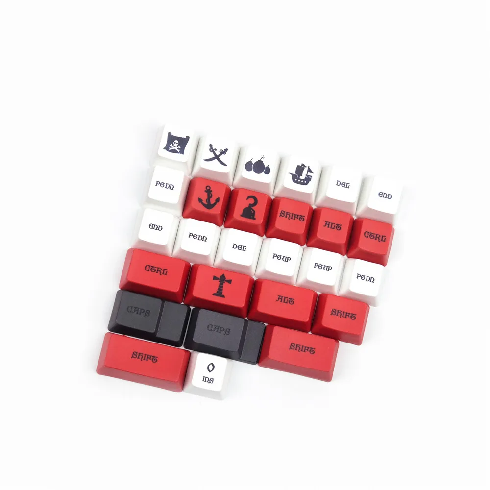 Juego de teclas con temática Voyage, teclas subcama con tinte PBT para teclado mecánico MX Switch GK61 XD60 104 IKBC, 1 Juego - imagen 5