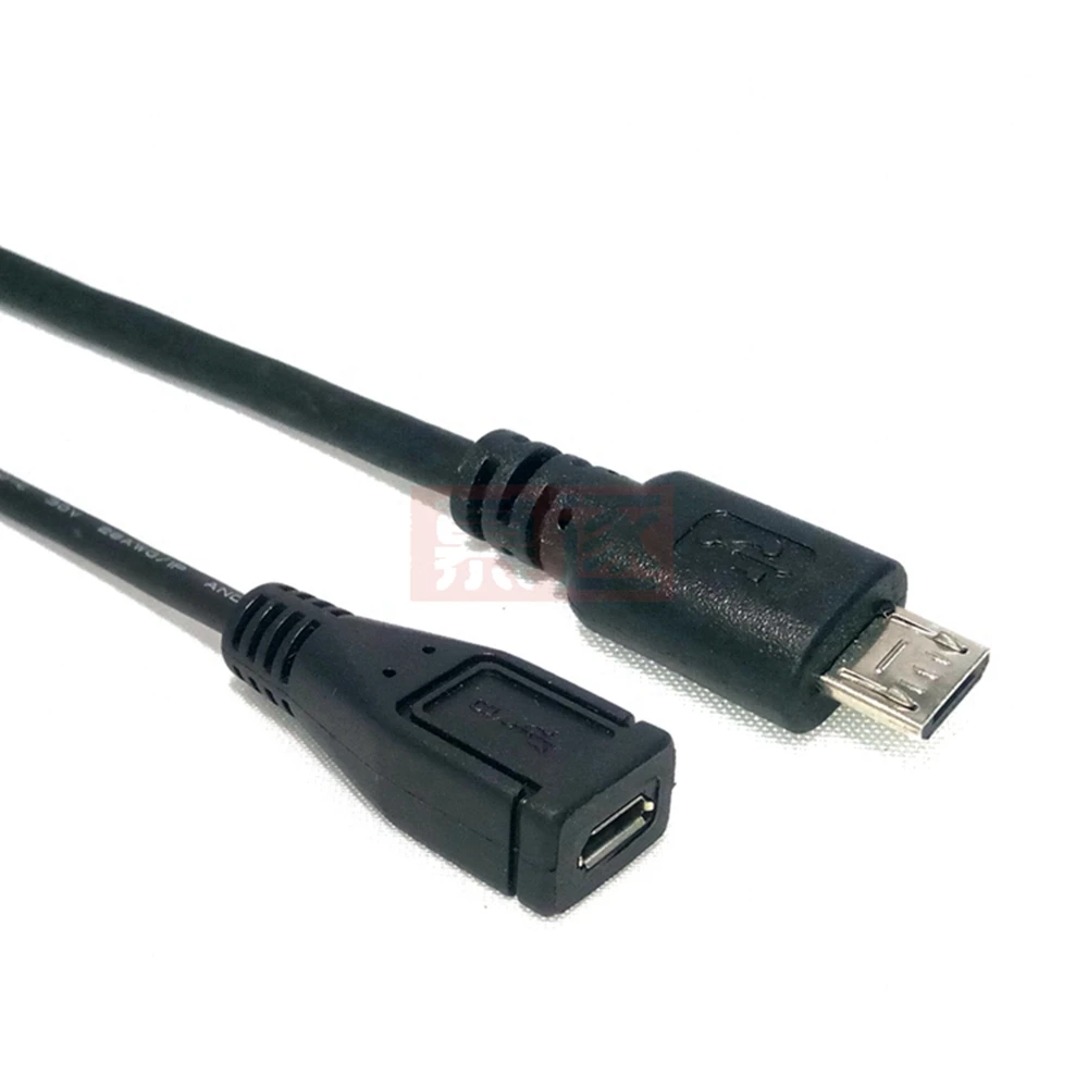 Adaptador de conector Micro USB 2,0 de 5 pines macho a hembra a extensión, conector de clavija larga, ángulo recto, izquierdo, arriba y abajo de 90 grados - imagen 4