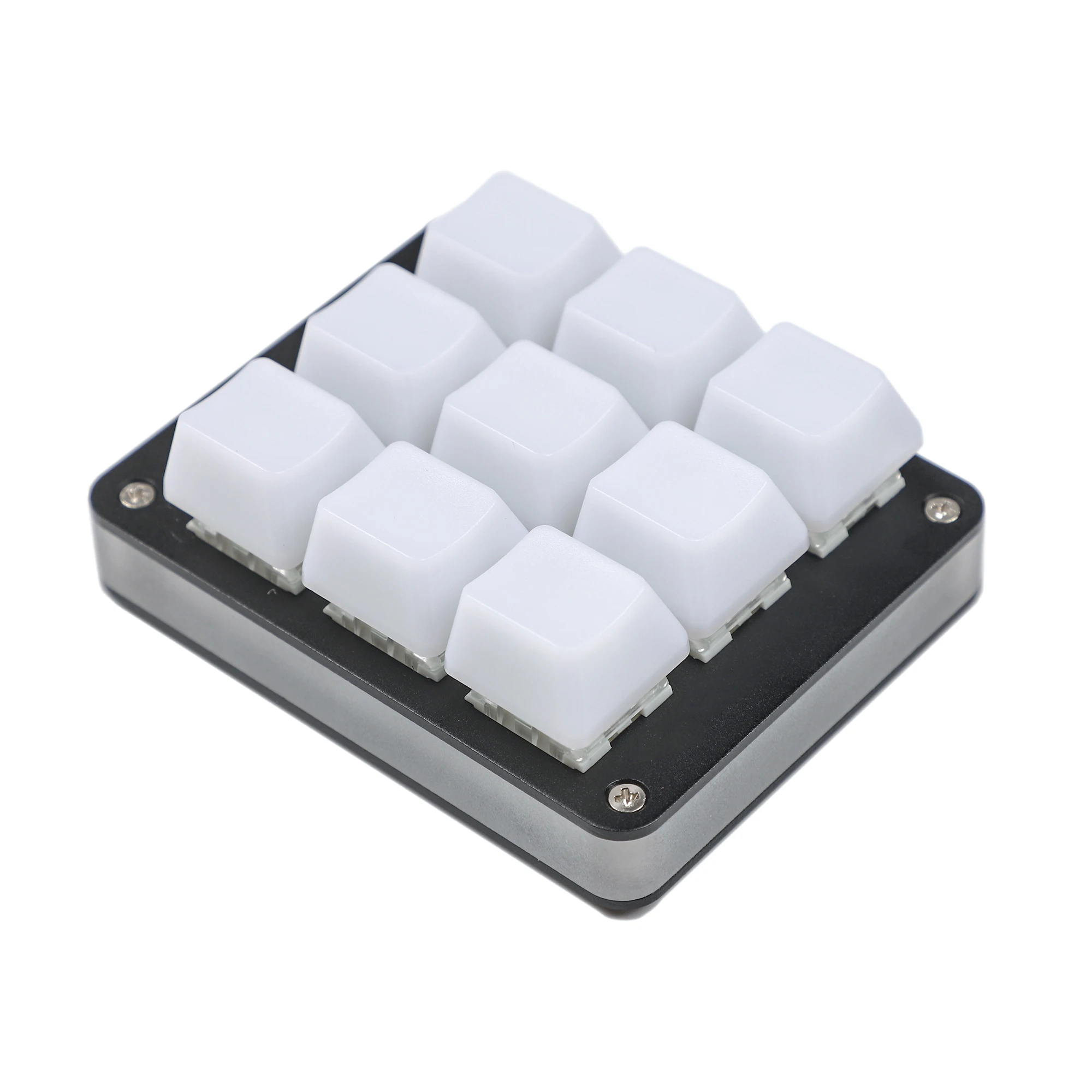 Teclado mecánico con 9 teclas de aluminio CNC QMK a través de Hotswap YMDK RGB, compatible con interruptores Macro tipo C MX, teclado numérico para juegos y Photoshop