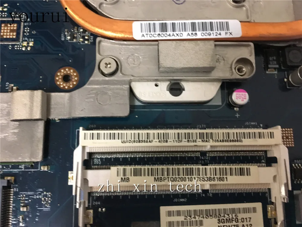 Yourui-placa base para portátil Acer 5551 5551G, MBPTQ02001 MB.PTQ02.001, NEW75, probada, ok - imagen 2