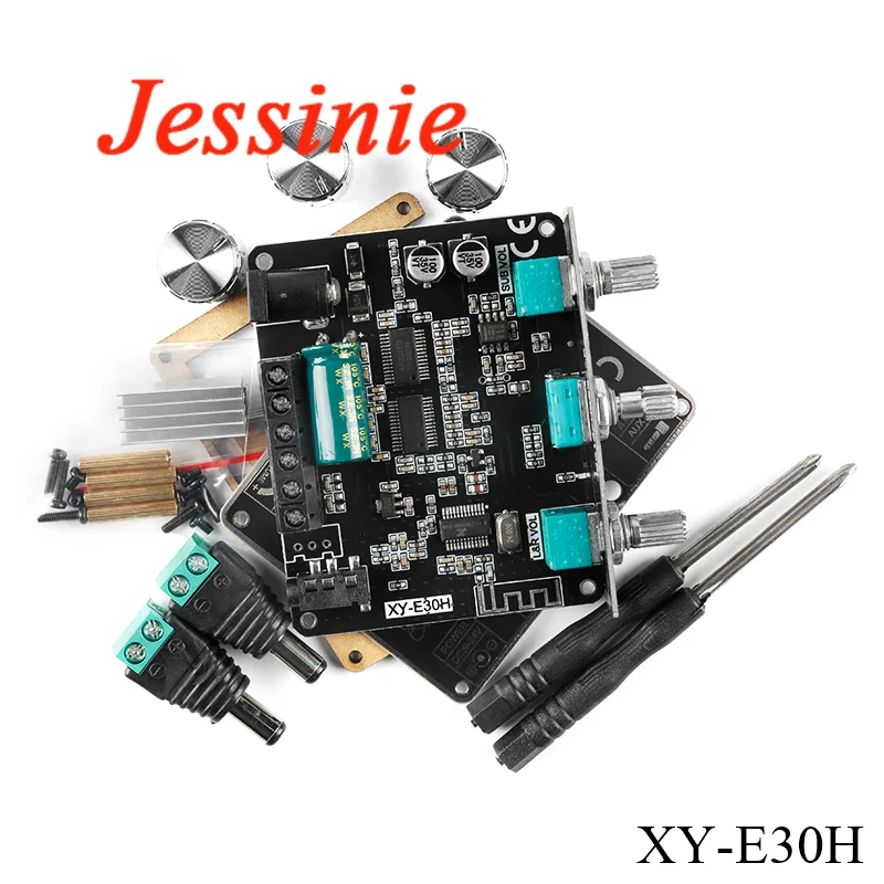 Módulo de placa amplificadora de potencia Digital 2,1 E100L E30H, 5,0 canales, compatible con Bluetooth, amplificador de Subwoofer estéreo de Audio de 15W x 2 + 30W - imagen 4