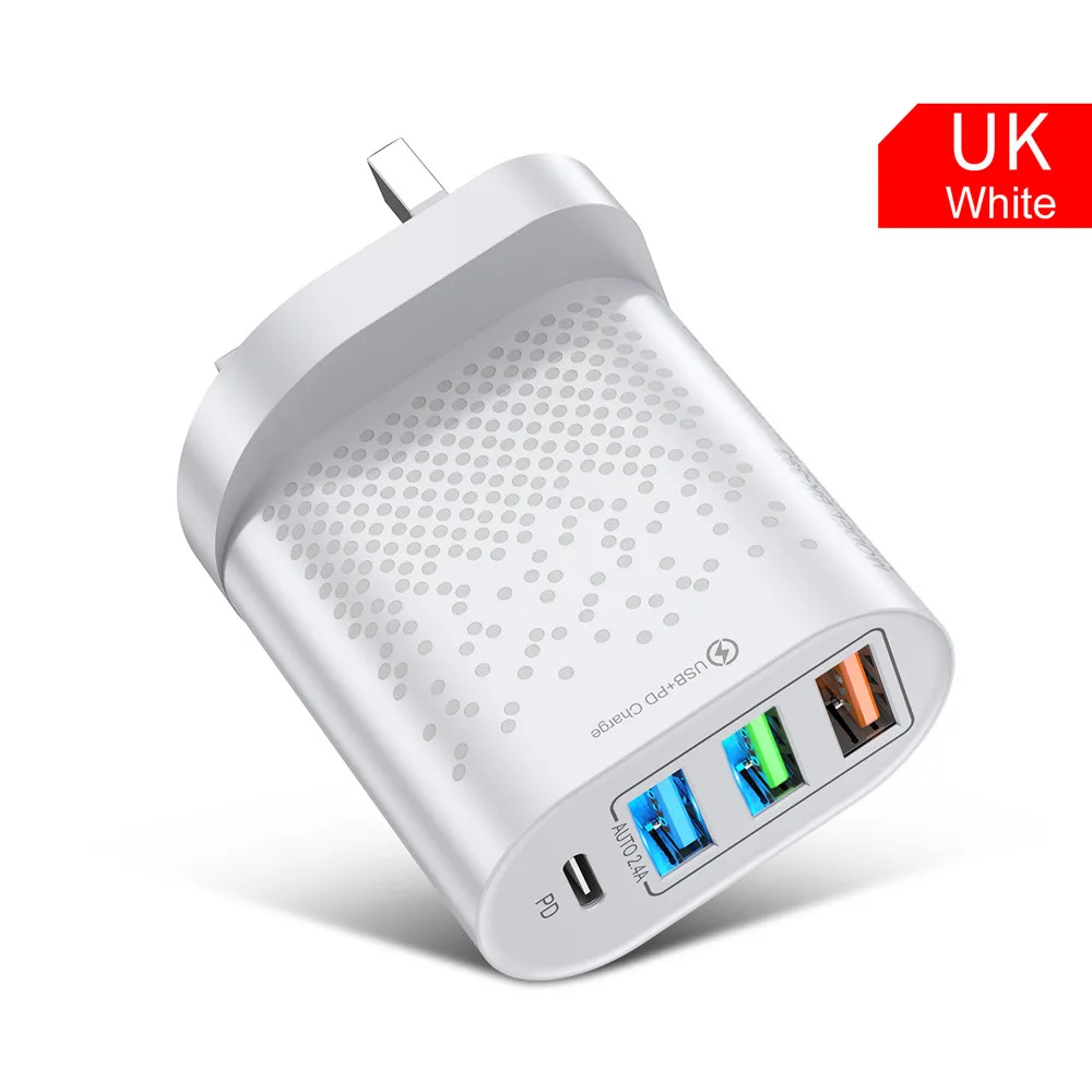 White UK Plug