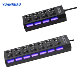 Hub USB 2.0 7 Puertos con Interruptor de Encendido