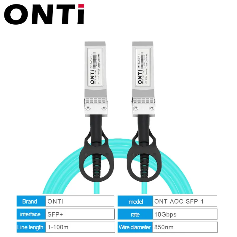 Cable ONTi SFP+ AOC Fibra Óptica 10G para Switch - 1 a 100 m - imagen 3
