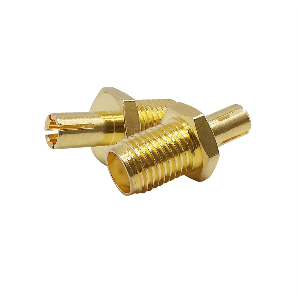 2 uds conector hembra SMA a enchufe macho TS9 conector Coaxial RF adaptador de TS9-SMA chapado en oro - imagen 3