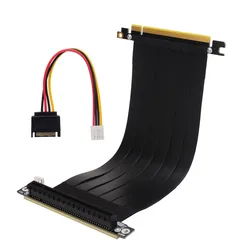 ADT-Link R33SL-PW Cable Riser PCIe x16 Alimentación SATA para GPU