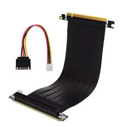 ADT-Link R33SL-PW Cable Riser PCIe x16 Alimentación SATA para GPU