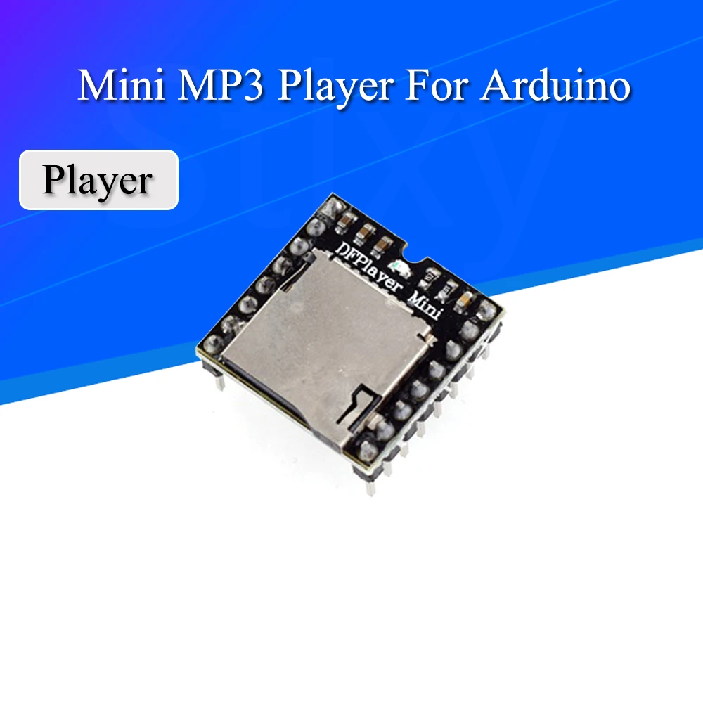 Módulo de reproductor de MP3 para arduino, placa decodificadora de voz compatible con tarjeta TF, disco U, IO/puerto serie/AD, Kit Diy