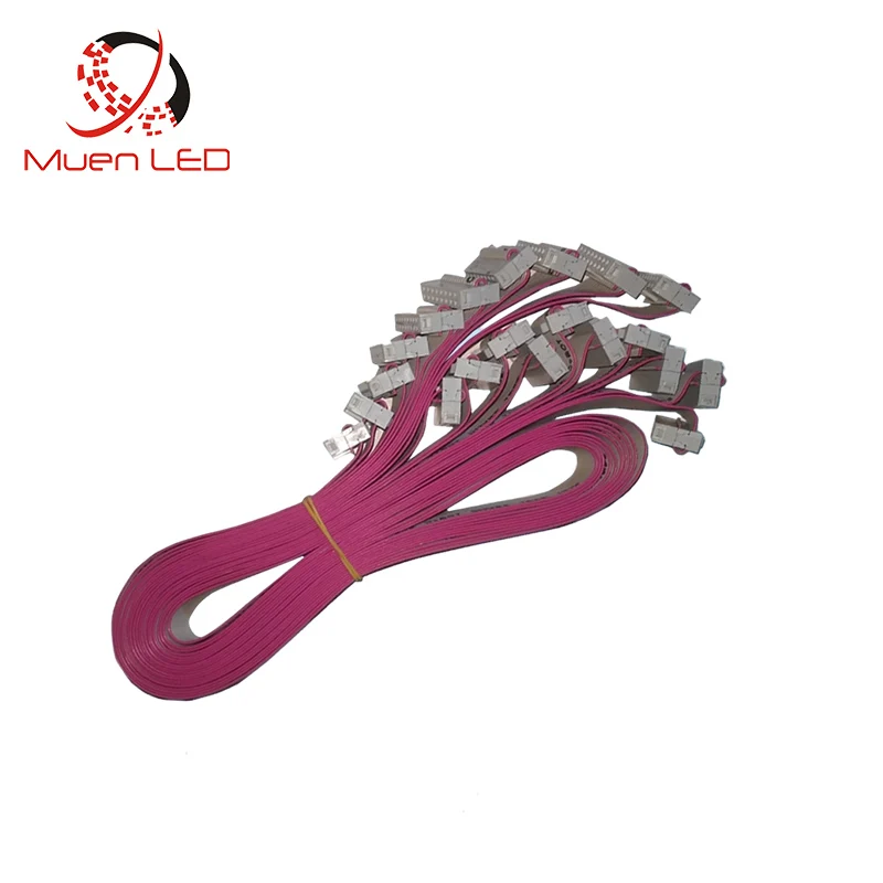 Cables de datos de cinta plana de 16 pines para pantalla LED, conexión de tarjeta receptora, señal de cobre puro, 20cm, 40cm, 60cm, 80cm, 100cm de longitud - imagen 2