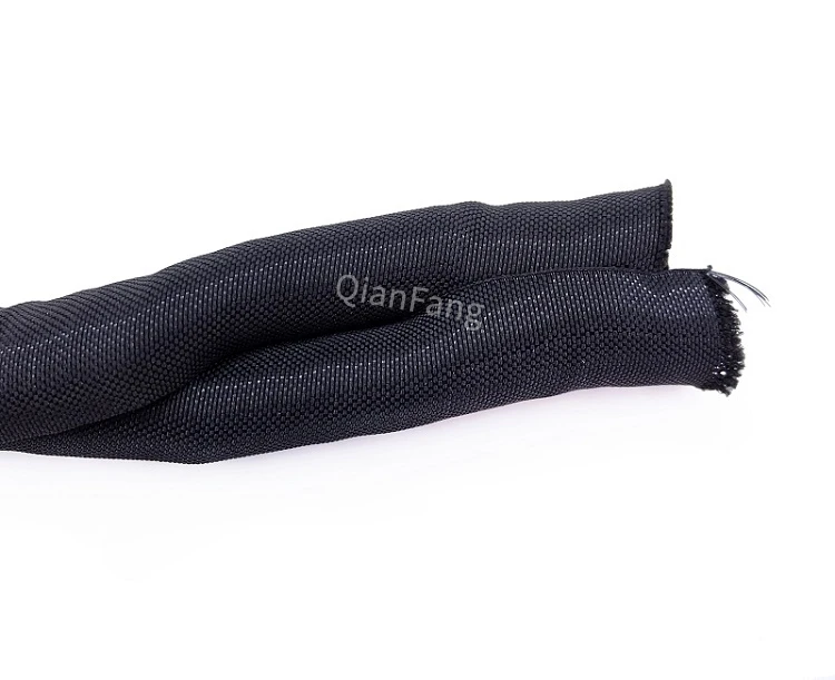 Organizador de manga de Cable, gestión de cables expandible trenzada PET, telar de cierre automático, protección de envoltura de cables de tubería dividida, blanco, 5mm- 19mm - imagen 3