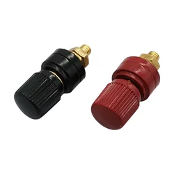 Terminal Latón 6mm M6 Rojo/Negro para Máquina de Soldadura