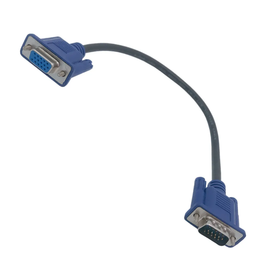 Cable de Video corto HD15Pin VGA d-sub macho a macho m/M macho a hembra y hembra a hembra, Cable RGB para Monitor, 25cm, 0,25 M - imagen 2