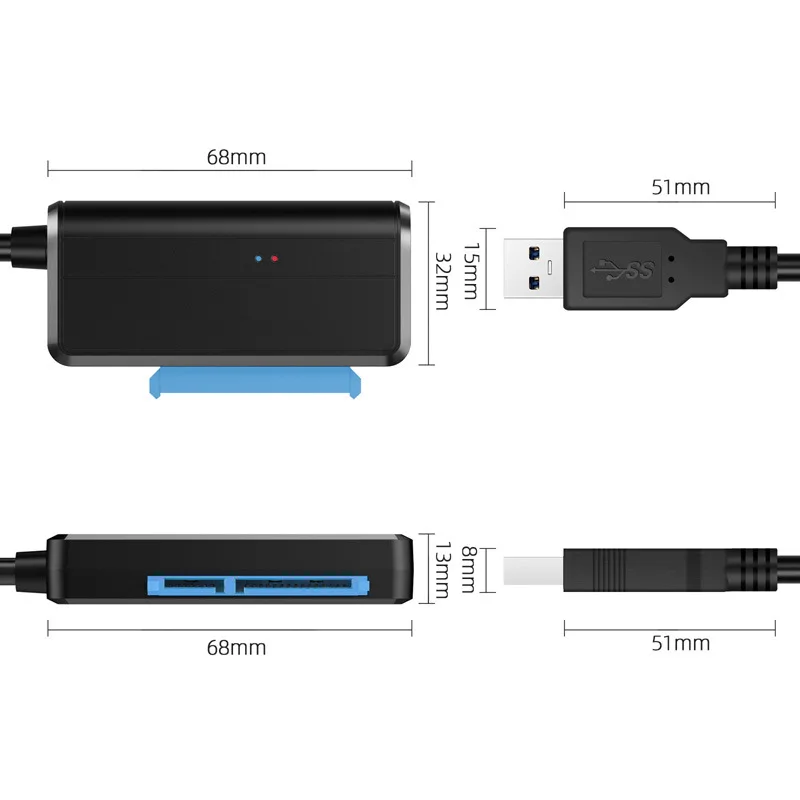 UTHAI-Adaptador de disco duro T38, Cable de disco duro Compatible con USB 2,5, SATA 5gbps, 3,5/3,0 pulgadas - imagen 5