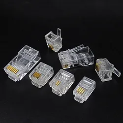 Pack 10 Conectores RJ45 Modulares Ethernet