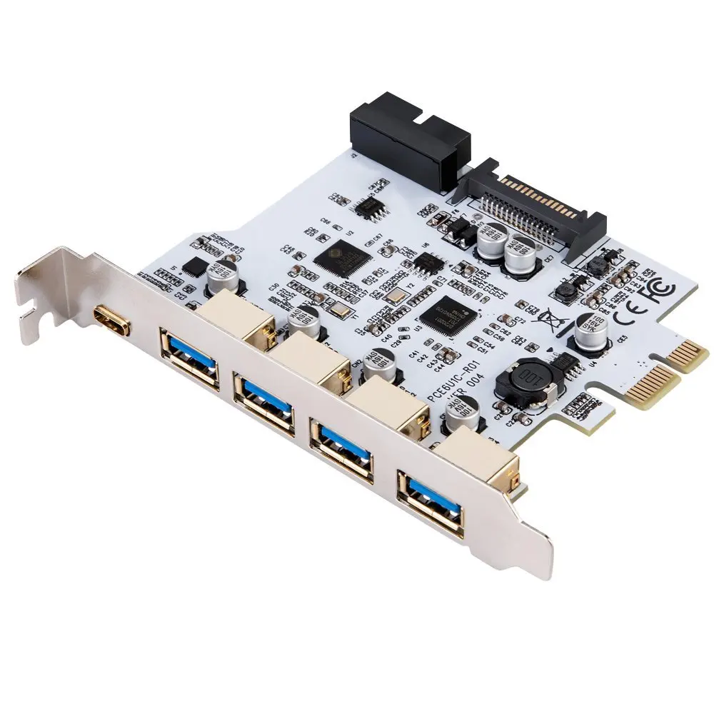 Controlador USB PCI Express 7 Puertos – Expansión 3.0/3.1 Tipo C - imagen 3